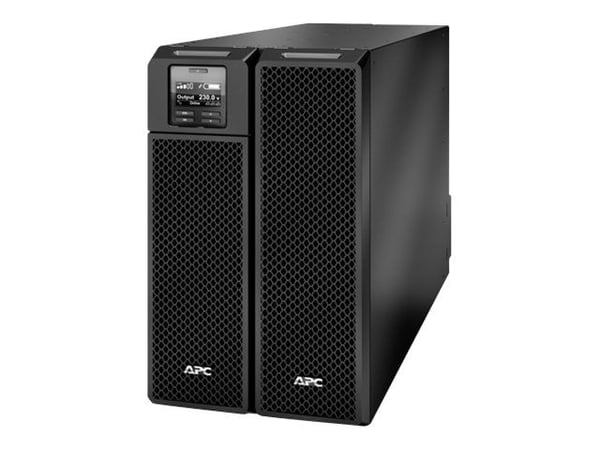 APC Smart-UPS SRT 8000VA - UPS (rackmonterbar/ekstern) - AC 230 V - 8000 watt - 8000 VA - Ethernet 10/100, USB - utgangskontakter: 14 - 6U - svart