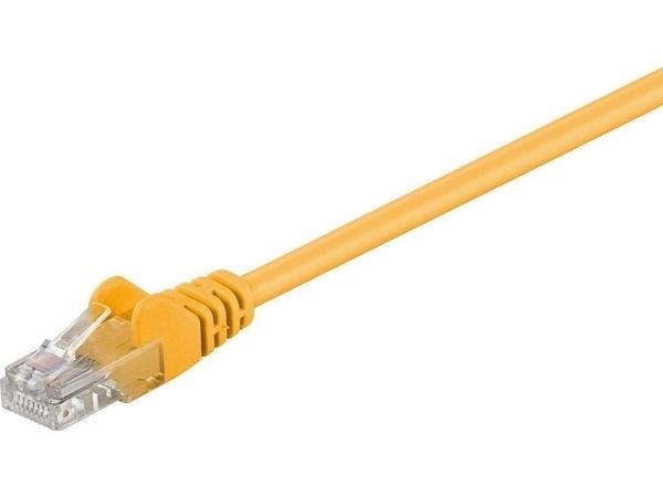 Goobay 68341, 10 m, Cat5e, U/UTP (UTP), RJ-45, RJ-45, Gult