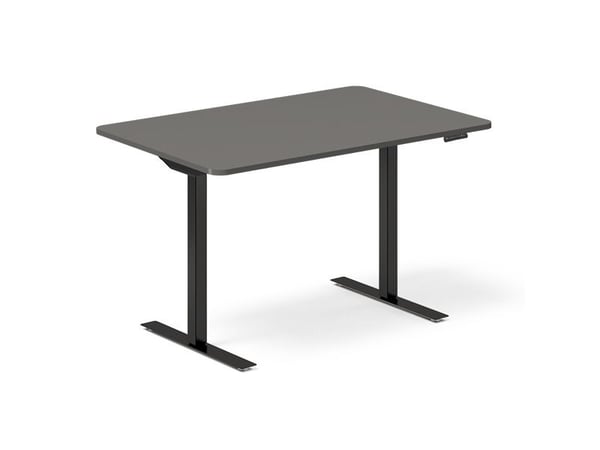 Lyft-/sänkbart bord DNA, antracit 1200x800 mm 2 ben/Svart Lyft-/sänkbart bord DNA, antracit 1200x800 mm 2 ben/Svart