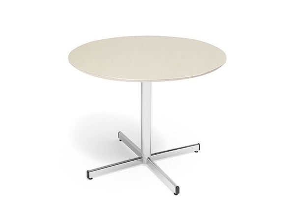 Bord Cruzo Ø1200 mm, Birk med sort understel