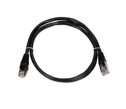 Extralink - Koblingskabel - RJ-45 (hann) til RJ-45 (hann) - 5.6 mm - FTP - CAT 5e - innendørs, formstøpt, uten hindringer - svart