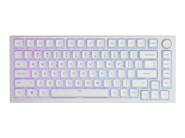 Glorious GMMK PRO 75% Barebone - Tastatur - bakgrunnsbelyst - USB-C - ishvit