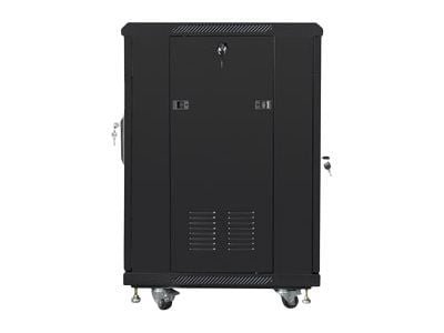 Lanberg - Rack skap - svart, RAL 9004 - 15U - 19"
