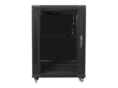 Lanberg - Rack skap - svart, RAL 9004 - 15U - 19"