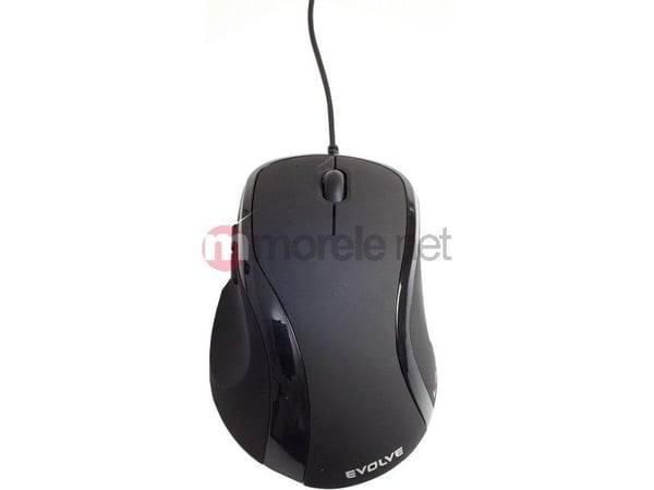 Evolveo ML-507B, Oikeakätinen, Laser, USB A-tyyppi, 1600 DPI, Musta