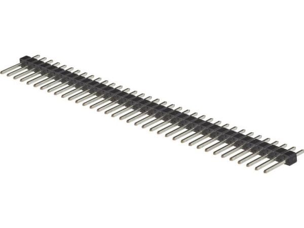 FCI Stiftlista (standard) Antal rader: 1 Antal poler per rad: 36 77311-824-36LF 1 st
