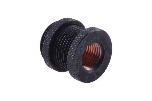 Alphacool HF bulkhead connector G1/4 - Forbindelsesadapter for væskekjølesystem - mørkesvart