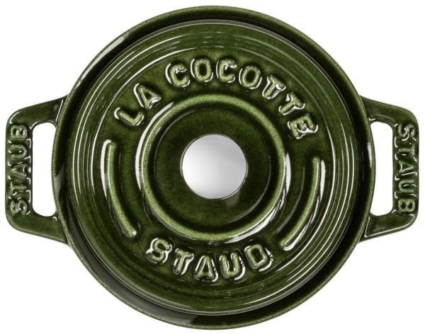 Staub Minis, En stekpanna, Grön, Gjutjärn, 0,25 l, 10 cm, 700 g