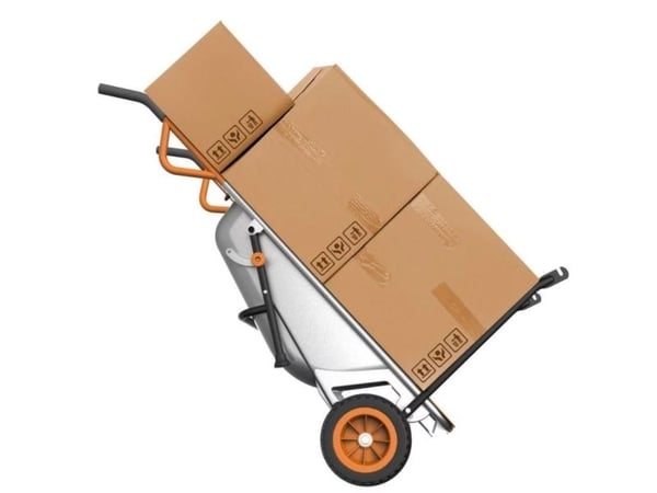 Worx Aerocart WG050 trillebår i metall, sølv
