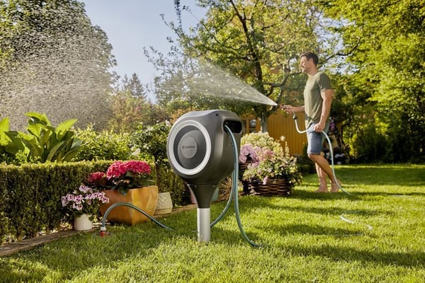 Gardena Hageslangeboks RollUp Hvit - 20 meter