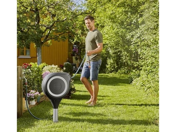 Gardena Hageslangeboks RollUp Hvit - 20 meter