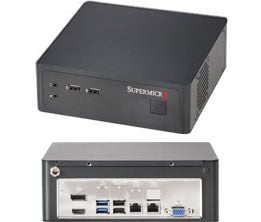 Supermicro SC101i - USFF - mini ITX - ingen strömförsörjning - svart - USB/ljud