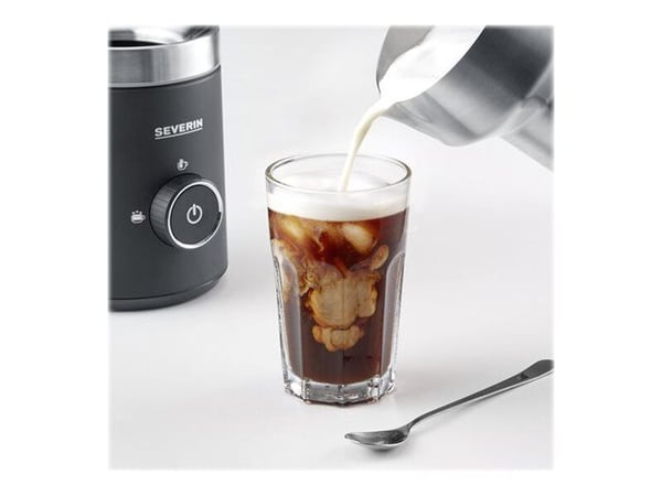 SEVERIN SM 3585 Spuma 500 - Melkeskummer - 0.5 liter - 500 W - børstet rustfritt stål / svart