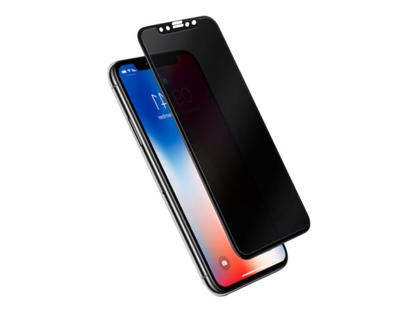 KAPSOLO - Skjermbeskyttelse for mobiltelefon - 3D - glass - med personvernsfilter - 6.5" - for Apple iPhone 11 Pro Max, XS Max