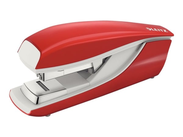 Leitz Metallinitoja 5523 New NeXXt 40 arkkia Flat clinch, 40 arkkia, Punainen, Litteä nidonta, P4, Metalli, Muovi, 80 g/m²