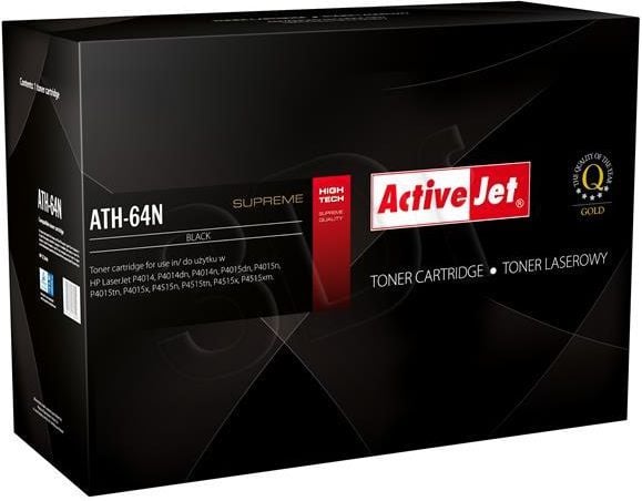 Activejet ATH-64N, 10000 sidor, Svart, 1 styck