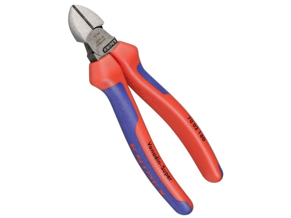 Knipex KP-7002160, Hånd kabelkutter, Blå, Rød, Stål, Blå, Rød, Rustfritt stål, 62 HRC, 4 mm