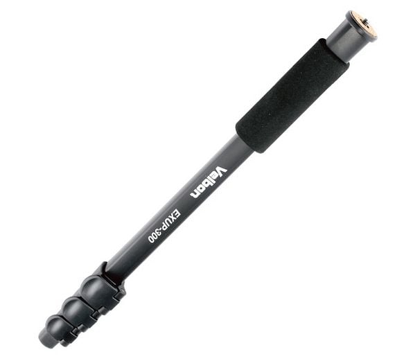 Velbon EX UP-300, Aluminium, Svart, 1,5 kg, 132 cm, 217 g