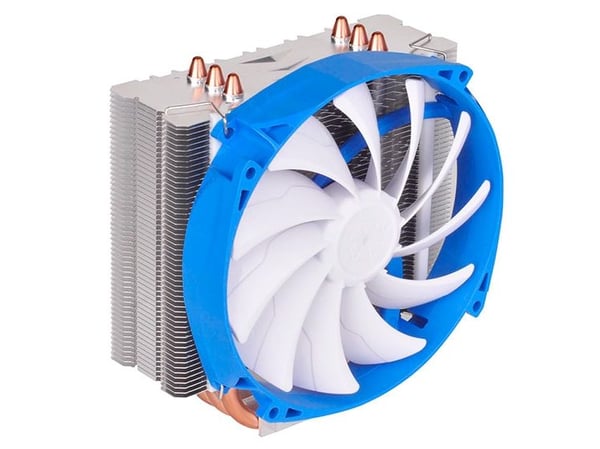 Silverstone SST-AR07, Kjøler, 14 cm, 800 RPM, 1500 RPM, Blå, Metallisk, Hvit