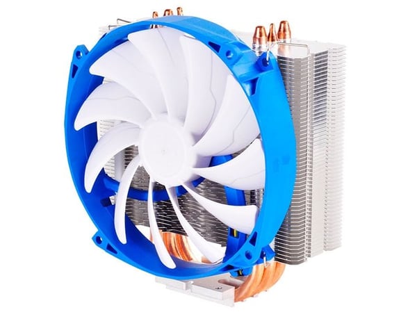 Silverstone SST-AR07, Kjøler, 14 cm, 800 RPM, 1500 RPM, Blå, Metallisk, Hvit