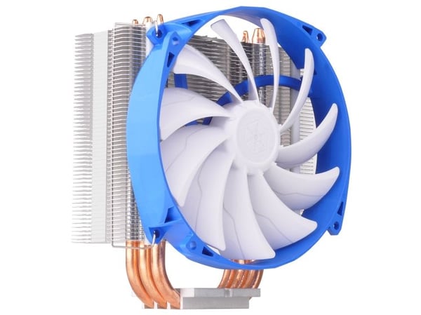 Silverstone SST-AR07, Kjøler, 14 cm, 800 RPM, 1500 RPM, Blå, Metallisk, Hvit