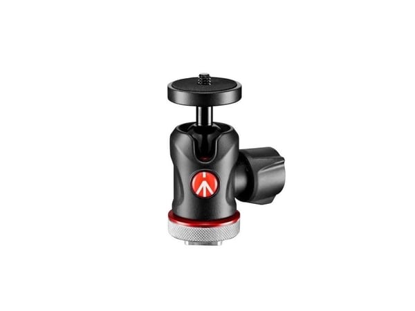 Manfrotto 492 Centre Ball Head with Cold shoe mount - Kulehode / hot shoe-montering