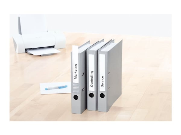 HERMA Special - Kartong - ikke-adhesiv - belagt - perforert - hvit - 30 x 190 mm 225 etikett(er) (25 ark x 9) filmappeetiketter