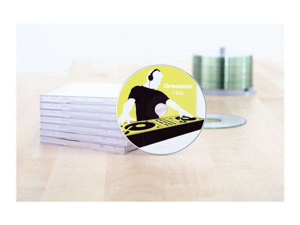 HERMA Special Maxi - Papir - matt - permanent selvklebende - hvit - 116 mm rund 200 etikett(er) (100 ark x 2) ugjennomsiktige CD/DVD-etiketter