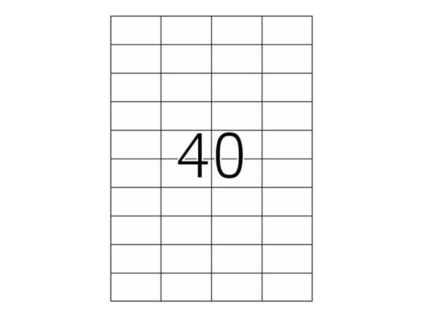 HERMA Special - Matt - permanent selv-adhesiv - gjennomsiktig - 52.5 x 29.7 mm 1000 etikett(er) (25 ark x 40) filmetiketter