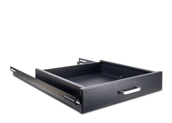 Inter-Tech SWSD-650/1000 - Rackskuff - svart, RAL 9005 - 2U - 19"