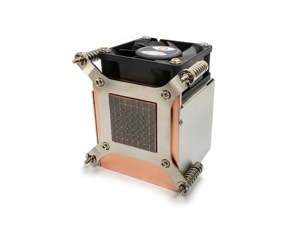 Inter-Tech K-650 - Prosessorkjøler - (for: LGA1156, LGA1155, LGA1151) - kobbersokkel med aluminiumsfinner - 60 mm