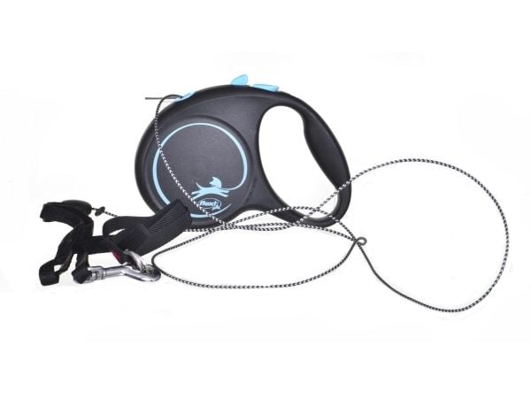 flexi Black Design S band 5 m, 15 kg, sort