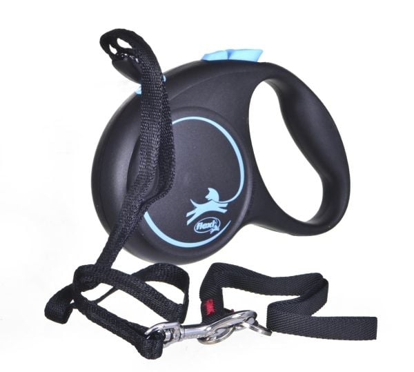 Flexi Black Design S 5 m Fleksibel hundesnor Fleksibel hundesnor