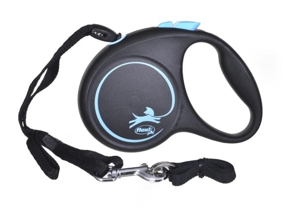 Flexi Black Design S 5 m Fleksibel hundesnor Fleksibel hundesnor