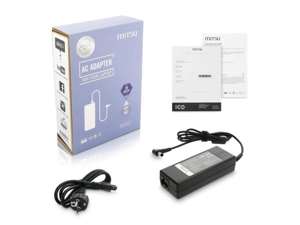 Mitsu strømadapter 19,5V 3,9A (6,5x4,4 pin) til Sony bærbar