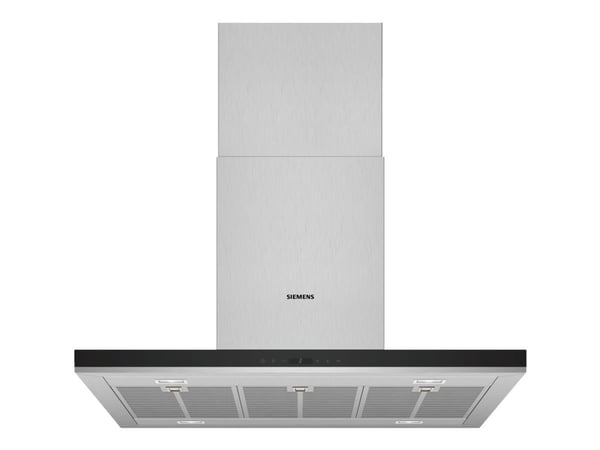 Siemens iQ500 LF98BIP50 - Kåpa - fritt hängande - bredd: 89.8 cm - djup: 60 cm - utsug och återcirkulering (-) - med inbyggd motor - rostfritt stål