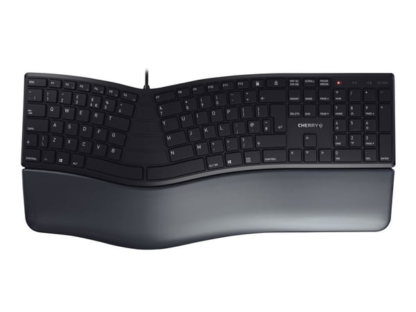 CHERRY KC 4500 ERGO - Tastatur - USB - QWERTY - Storbritannia - svart
