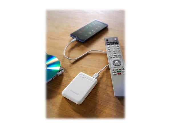 Intenso Powerbank XS10000 - Strømbank - 10000 mAh - 3.1 A (USB, USB-C) - hvit
