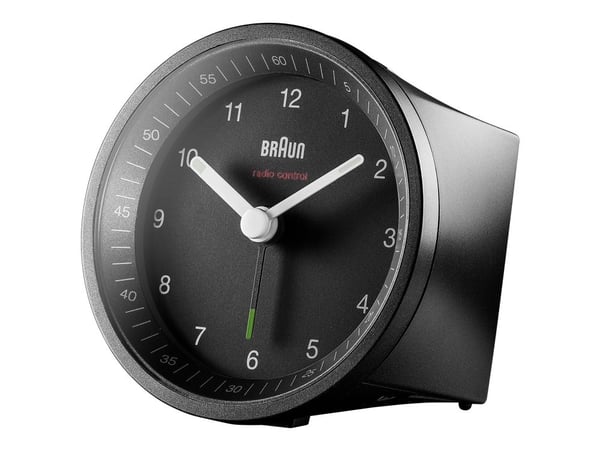 Braun BC07 - Alarmklokke - rund - kvarts - skrivebord - svart