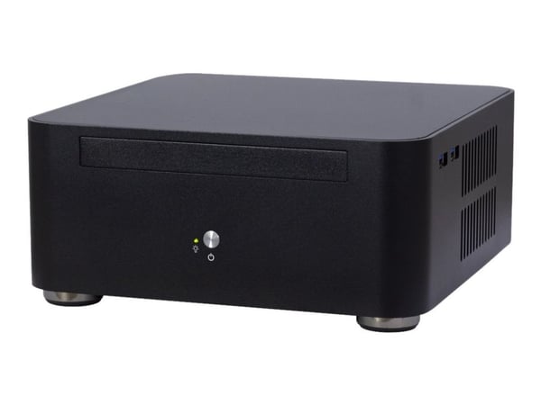 Inter-Tech A80S - USFF - mini ITX - virtalähde 60 Watt - musta - USB