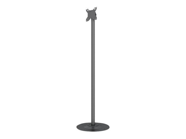 Multibrackets M Pro Single Pole Floorbase - Monteringskomponent (gulvstativ) - for nettbrett - stål - svart - skjermstørrelse: 7"-30"