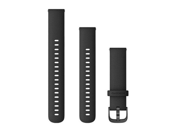 Garmin Quick Release Band - Klokkestropp for smart armbåndsur - 110 - 195 mm - svart, skifermaskinutstyr - for Forerunner 265S; Legacy Hero Series ...
