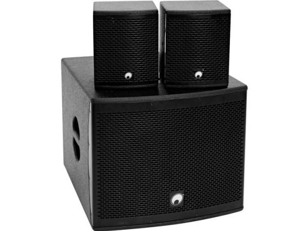 Omnitronic 20000727, Koblet med ledninger (ikke trådløs), 130 W, 150 - 20000 Hz, 8 O, Svart