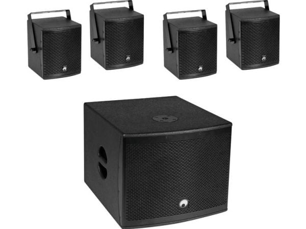 Omnitronic 20000757, Ledning & Trådløs, 130 W, 150 - 20000 Hz, 8 O, Svart