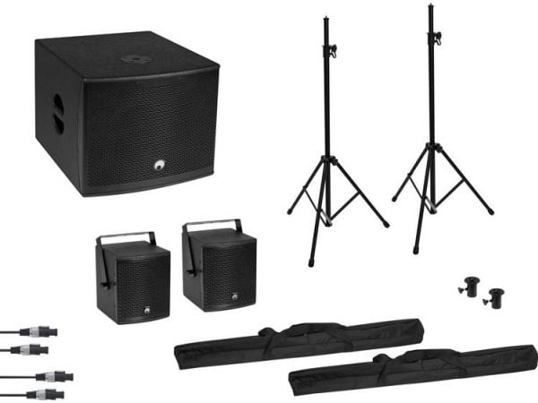 Omnitronic 20000836, Ledning & Trådløs, 800 W, 40 - 160 Hz, Svart
