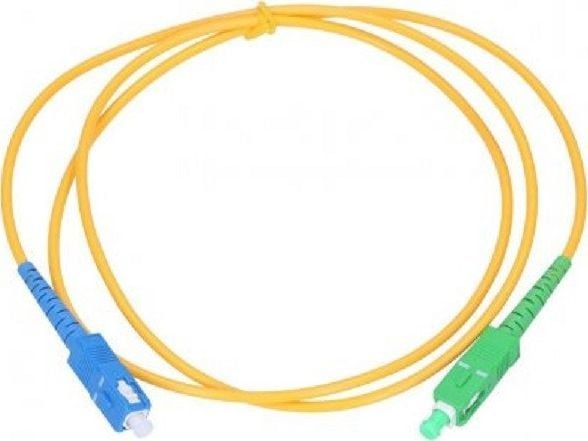 Extralink - Patchkabel - SC/APC enkelttilstand (han) til SC/UPC enkelttilstand (han) - 1 m. - 3 mm - kuituoptik - simplex - G.652D