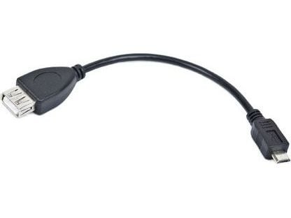 Lanberg - USB-adapter - USB (hunn) til Micro-USB type B (hann) - USB 2.0 - 15 cm - svart - OEM