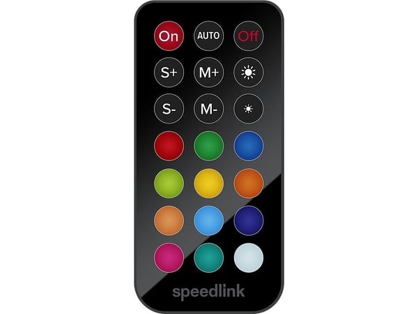 SPEEDLINK SL-600605-MTCL, Universale lysstriper, Innendørs, Klebende teip, Sort, Multi, LED
