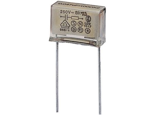 Kemet PMR209MB5470M100R30 støydempingskondensator PMR med radial ledning 0,047 µF 250 V~ / 630 VDC 20 % 1 stk