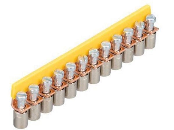 Wieland Electric IVBWK 2,5 -12, Kytkentäsilta, 10 kpl, Keltainen, 13,577 g, 138,5 g, 240 mm